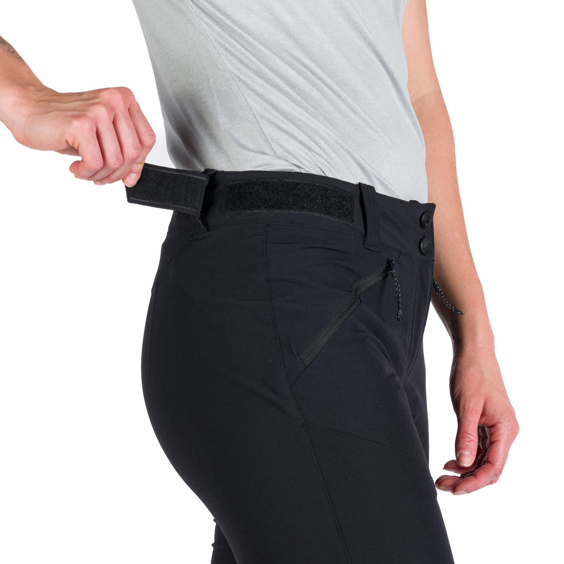 NO-4929OR women's travel elastic regular fit pants JANICE