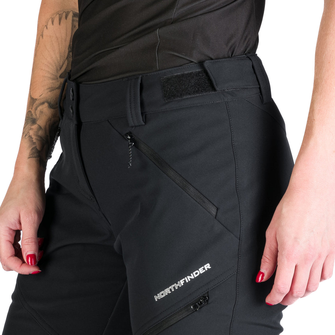 NO-4956OR women's trekking softshell trousers outdoor 3L LORA
