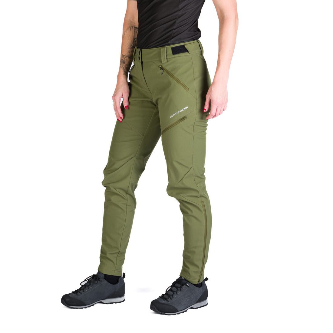 NO-4956OR women's trekking softshell trousers outdoor 3L LORA