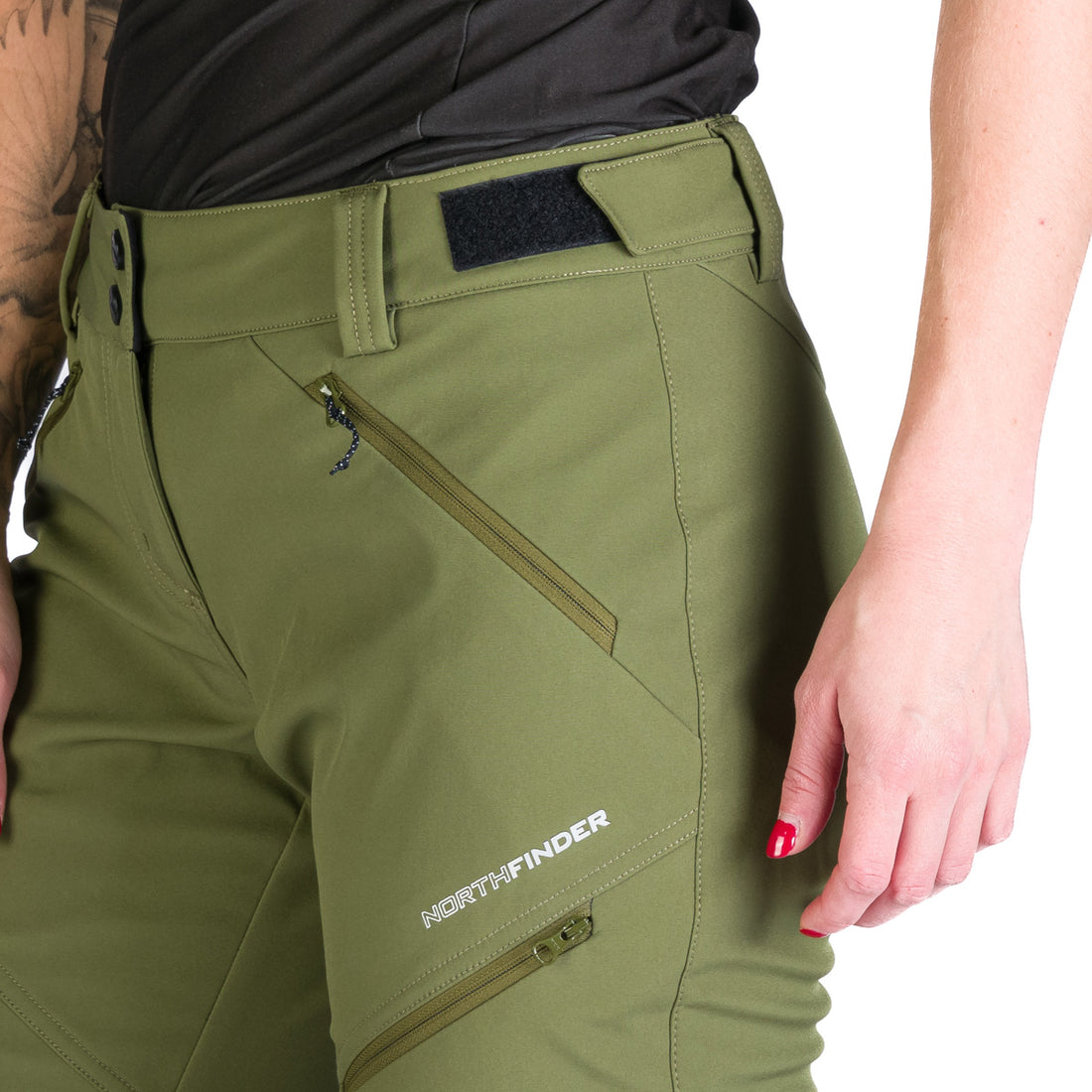 NO-4956OR women's trekking softshell trousers outdoor 3L LORA