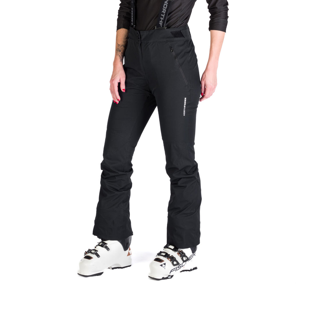 NO-4969SNW women's ski comfortable trousers with braces TAMERA
