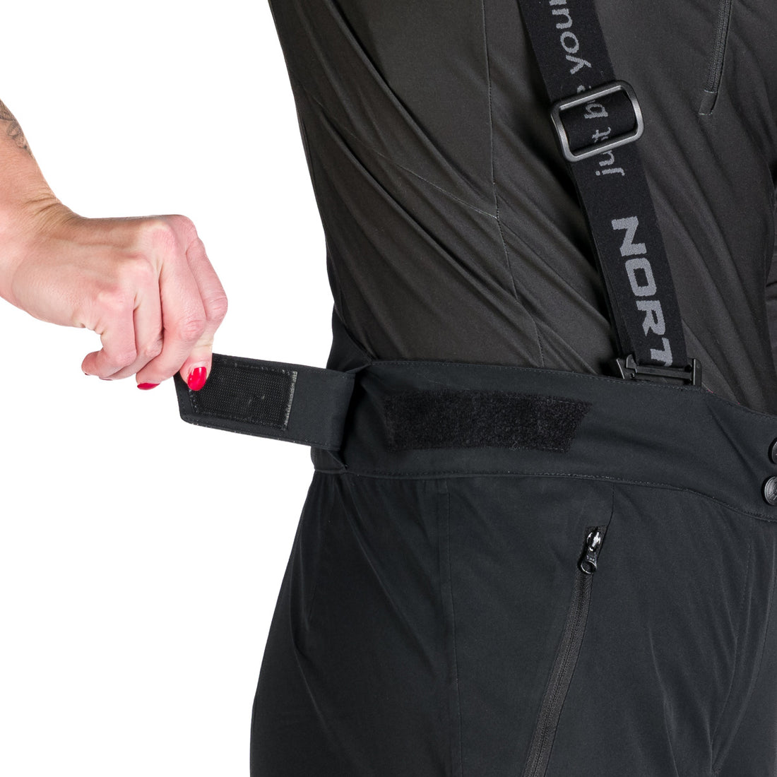 NO-4969SNW women's ski comfortable trousers with braces TAMERA