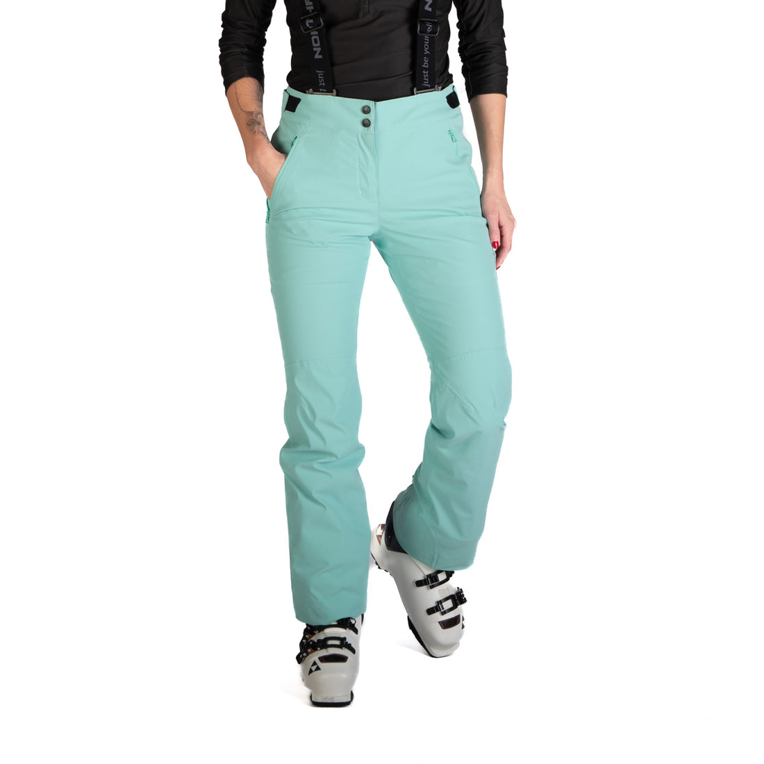 NO-4969SNW women's ski comfortable trousers with braces TAMERA