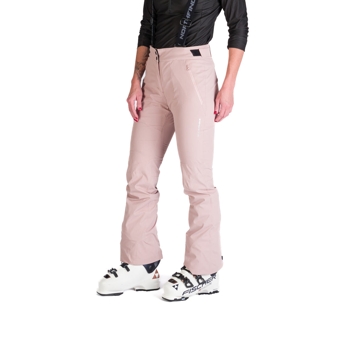 NO-4969SNW women's ski comfortable trousers with braces TAMERA