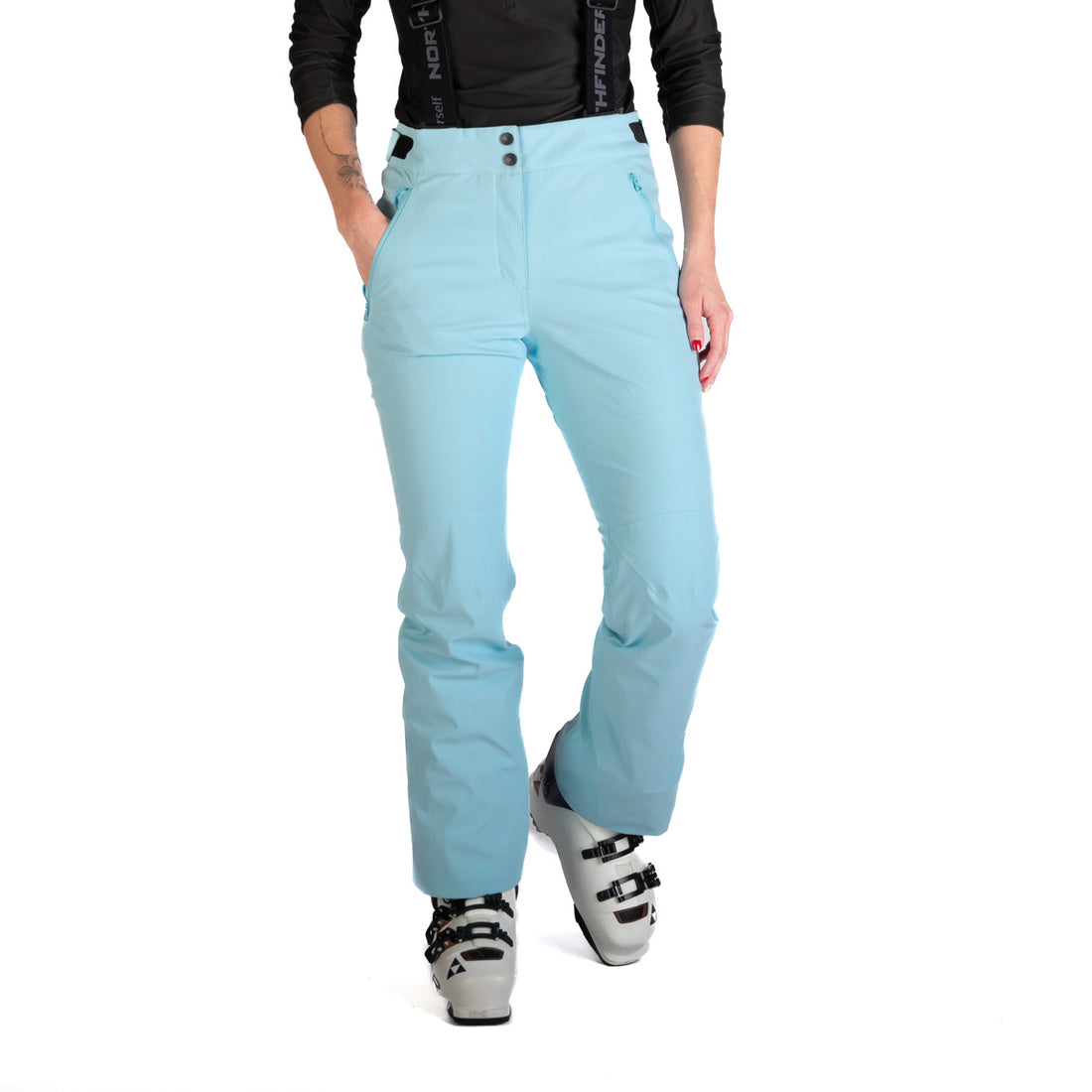 NO-4969SNW women's ski comfortable trousers with braces TAMERA