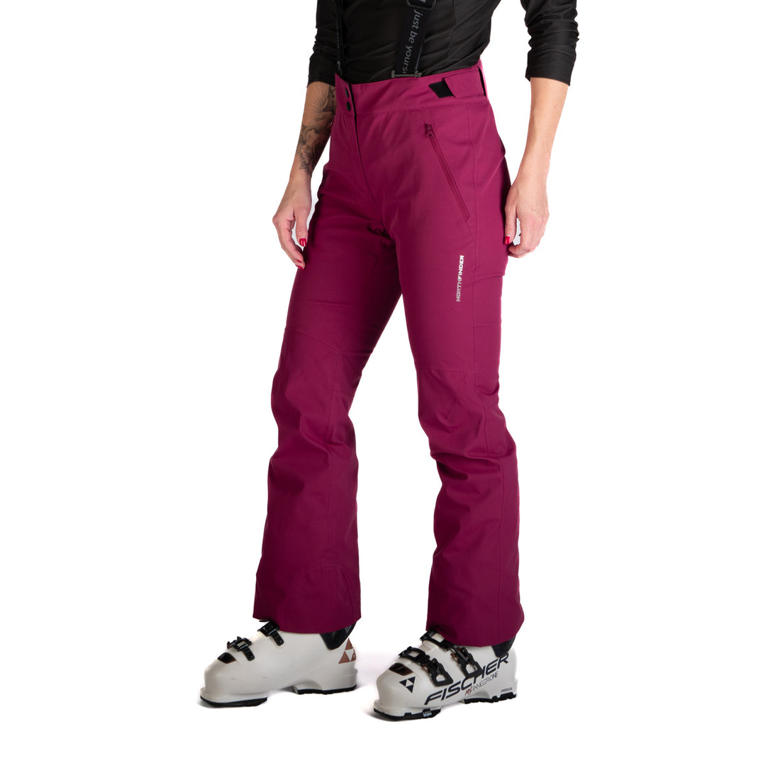NO-4969SNW women's ski comfortable trousers with braces TAMERA