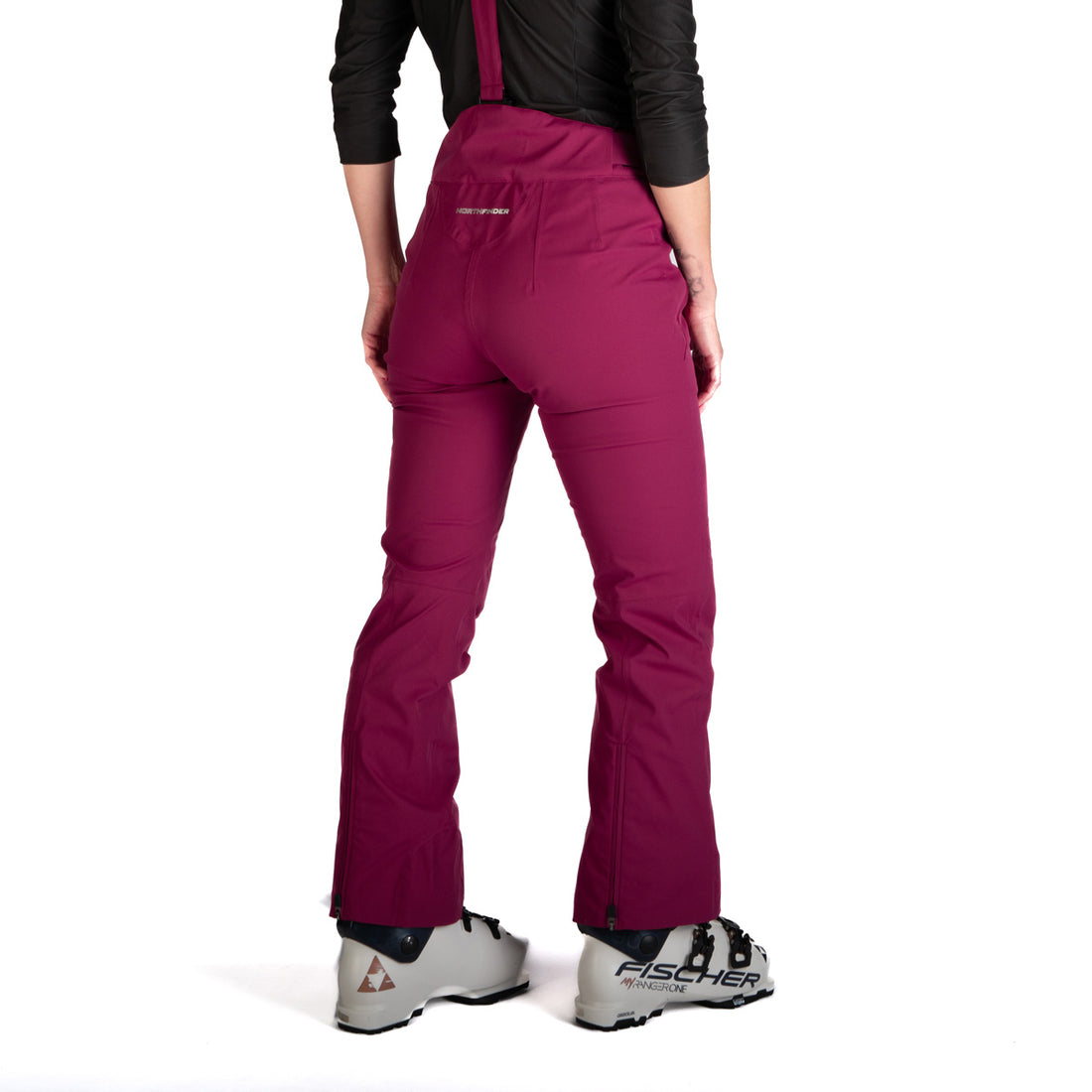 NO-4969SNW women's ski comfortable trousers with braces TAMERA