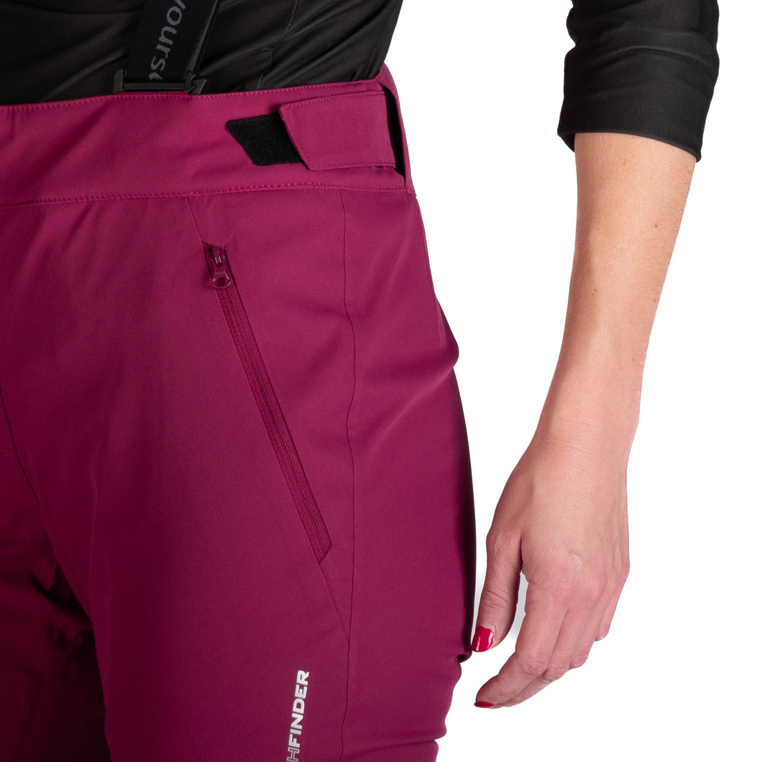 NO-4969SNW women's ski comfortable trousers with braces TAMERA