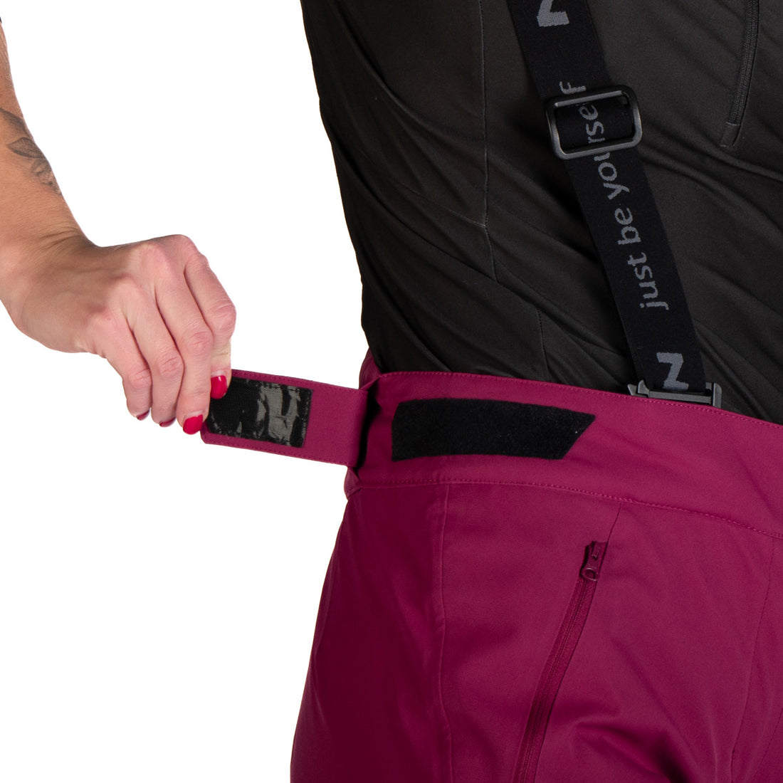 NO-4969SNW women's ski comfortable trousers with braces TAMERA