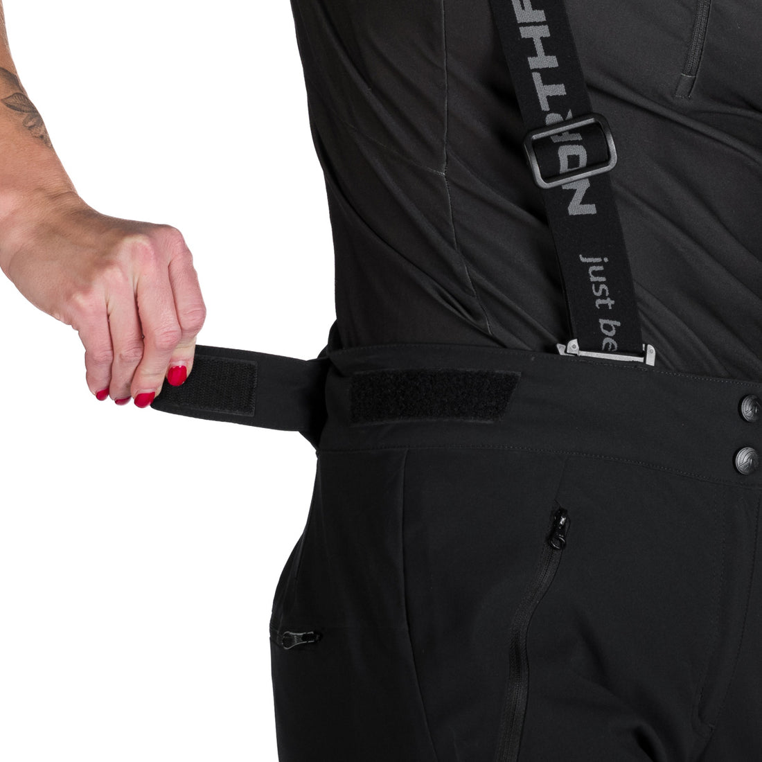 NO-4970SNW women's ski comfortable trousers with braces JODI