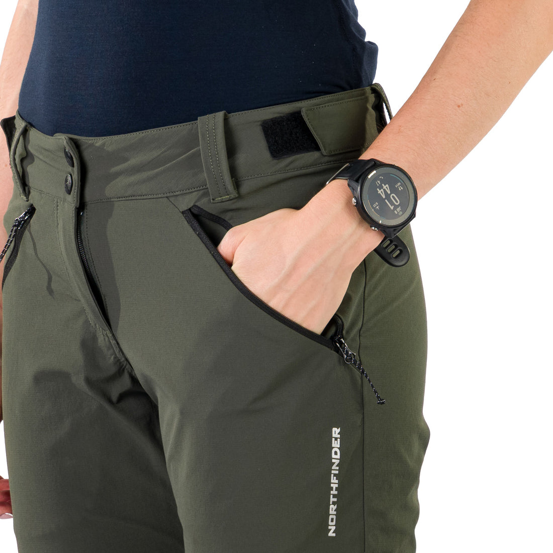 NO-4990OR women's travel stretch regular fit pants TRINA