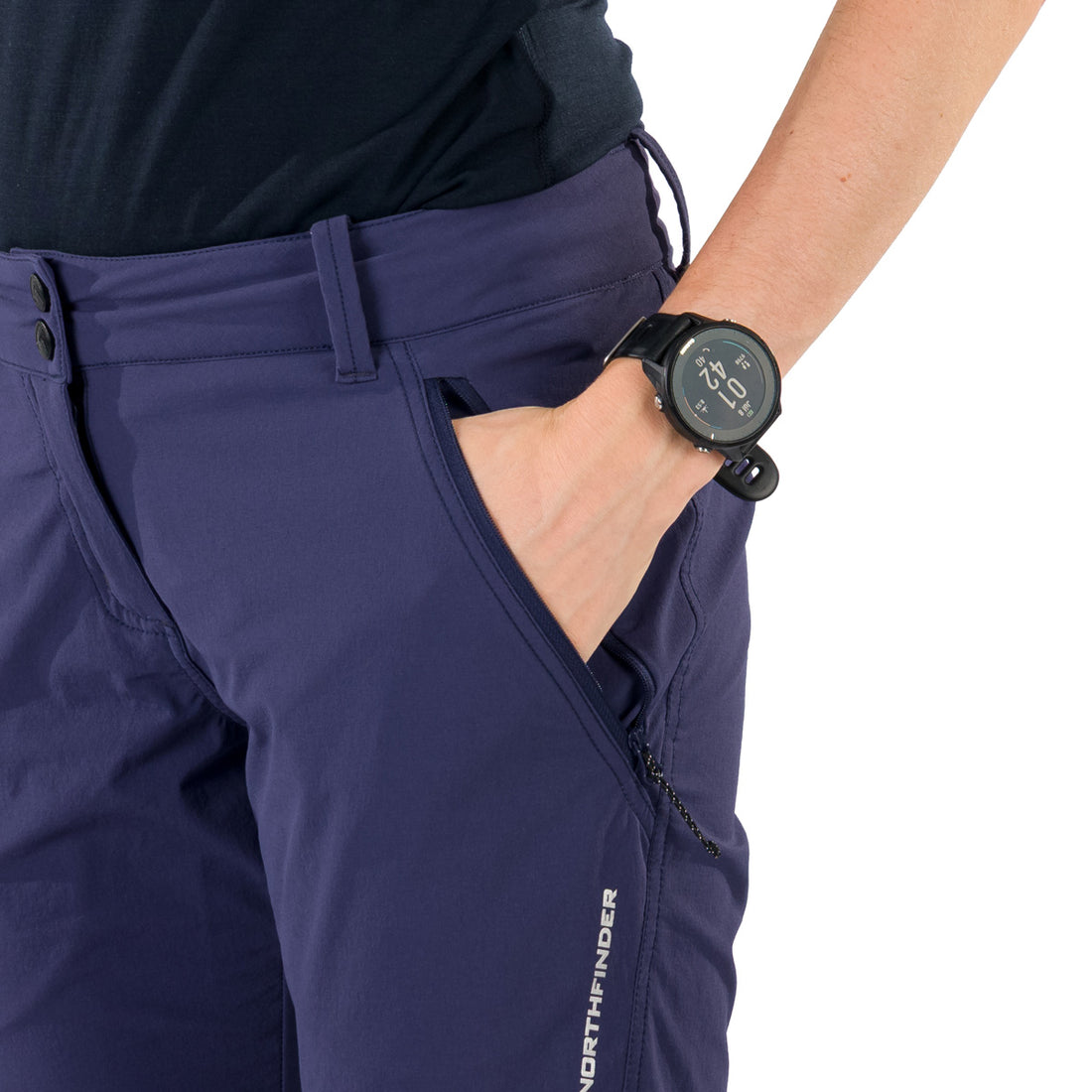 NO-4994OR women's trekking regular fit stretch pants TANA