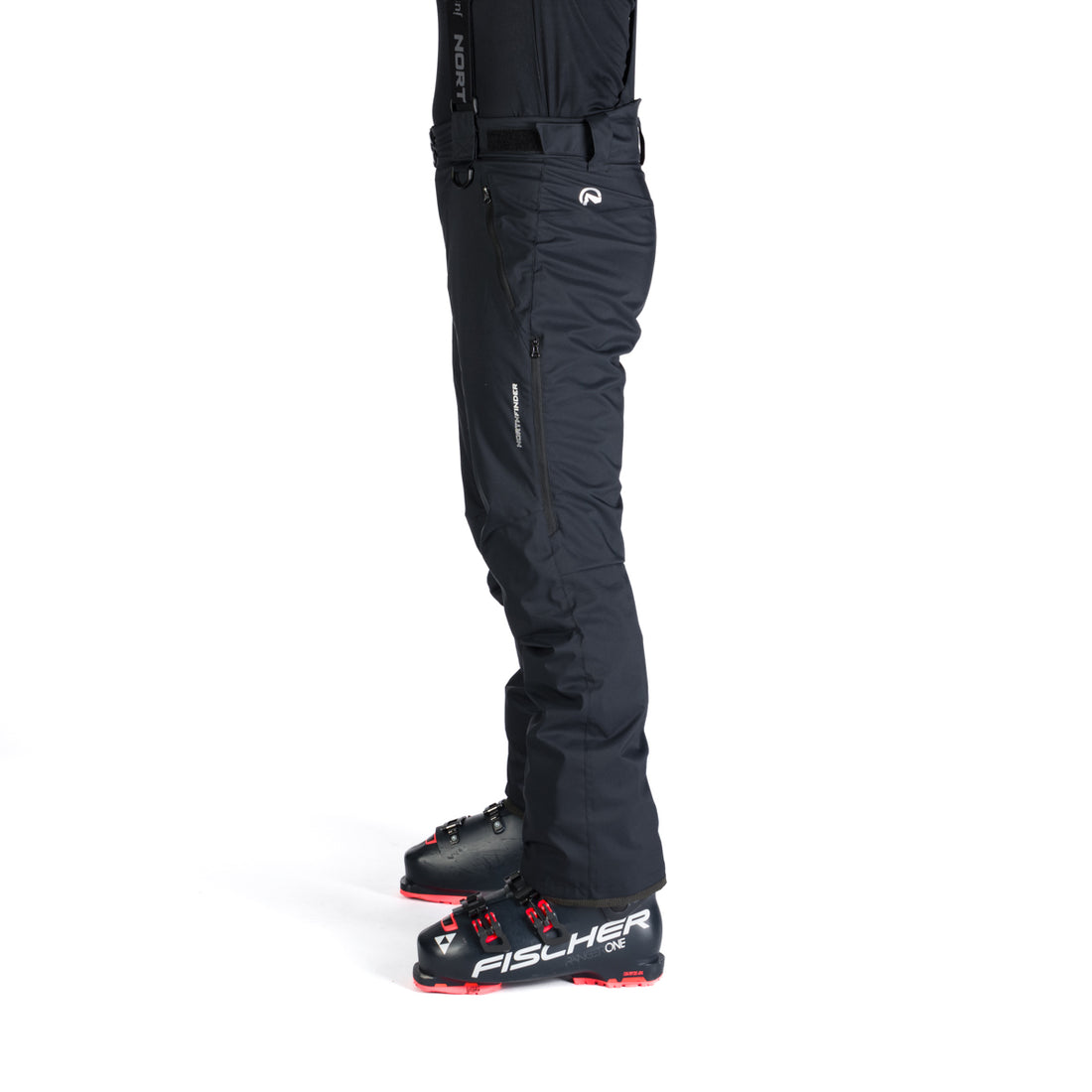 NO-5008SNW men's ski pants with braces ISHAAN