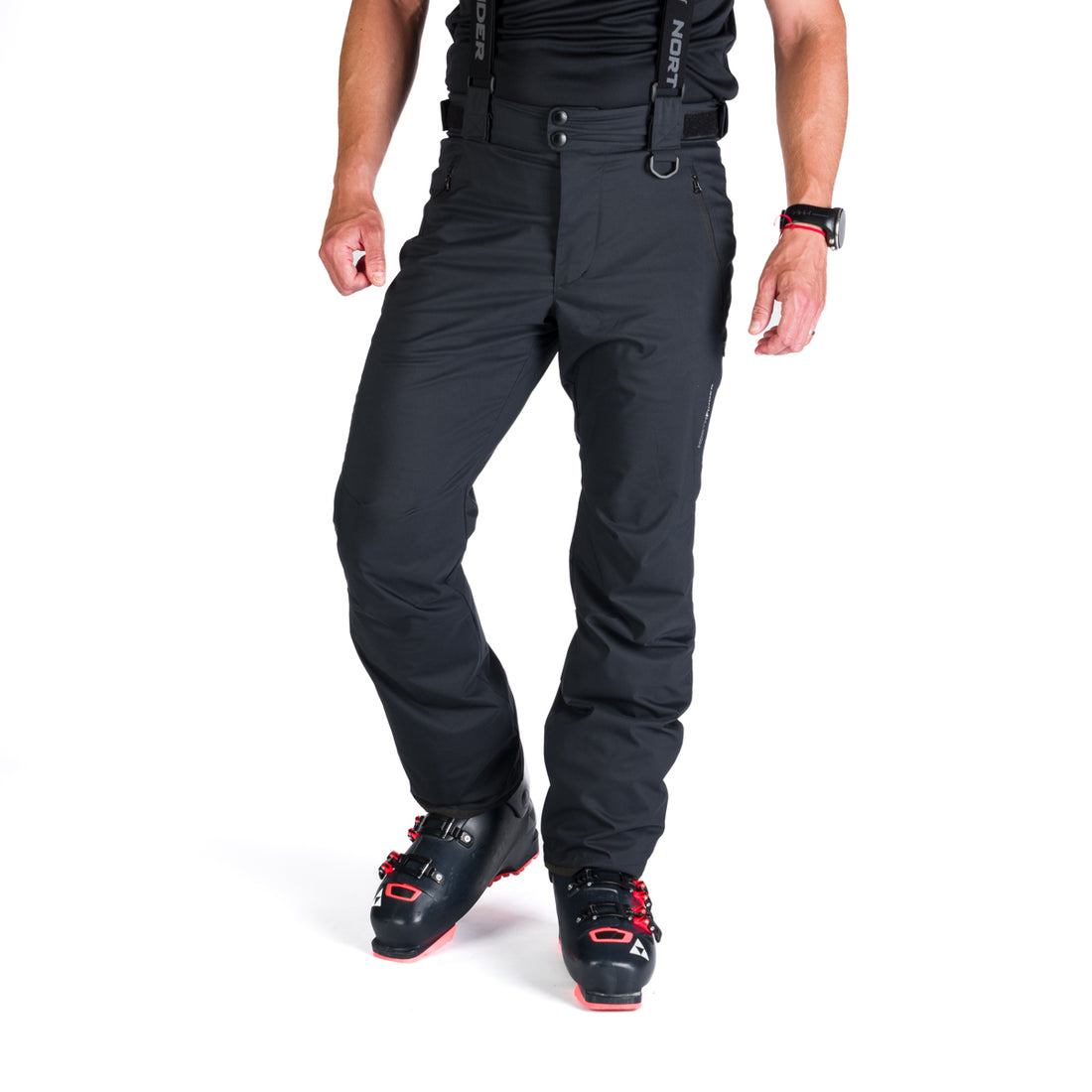 NO-5008SNW men's ski pants with braces ISHAAN
