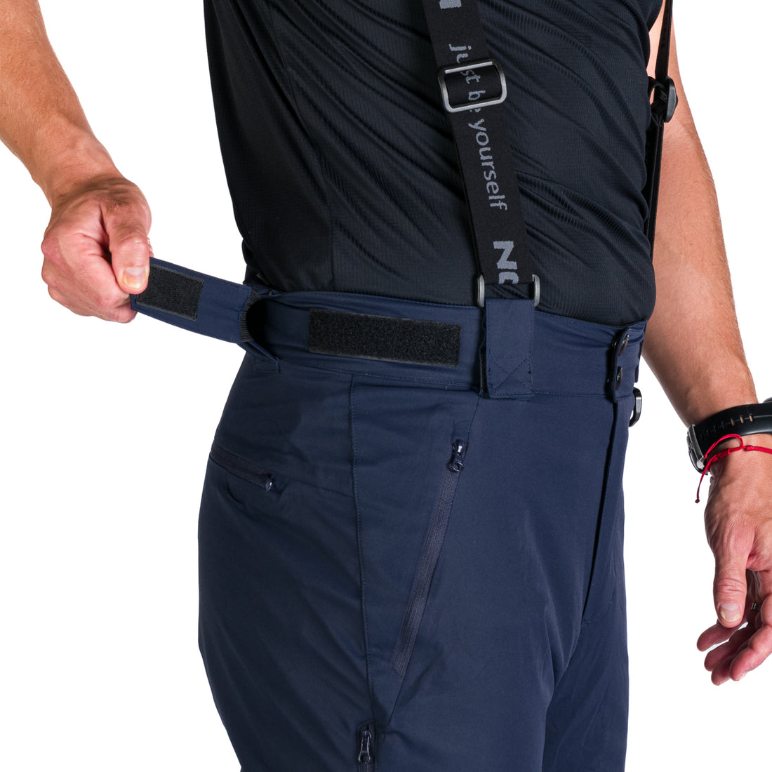 NO-5008SNW men's ski pants with braces ISHAAN