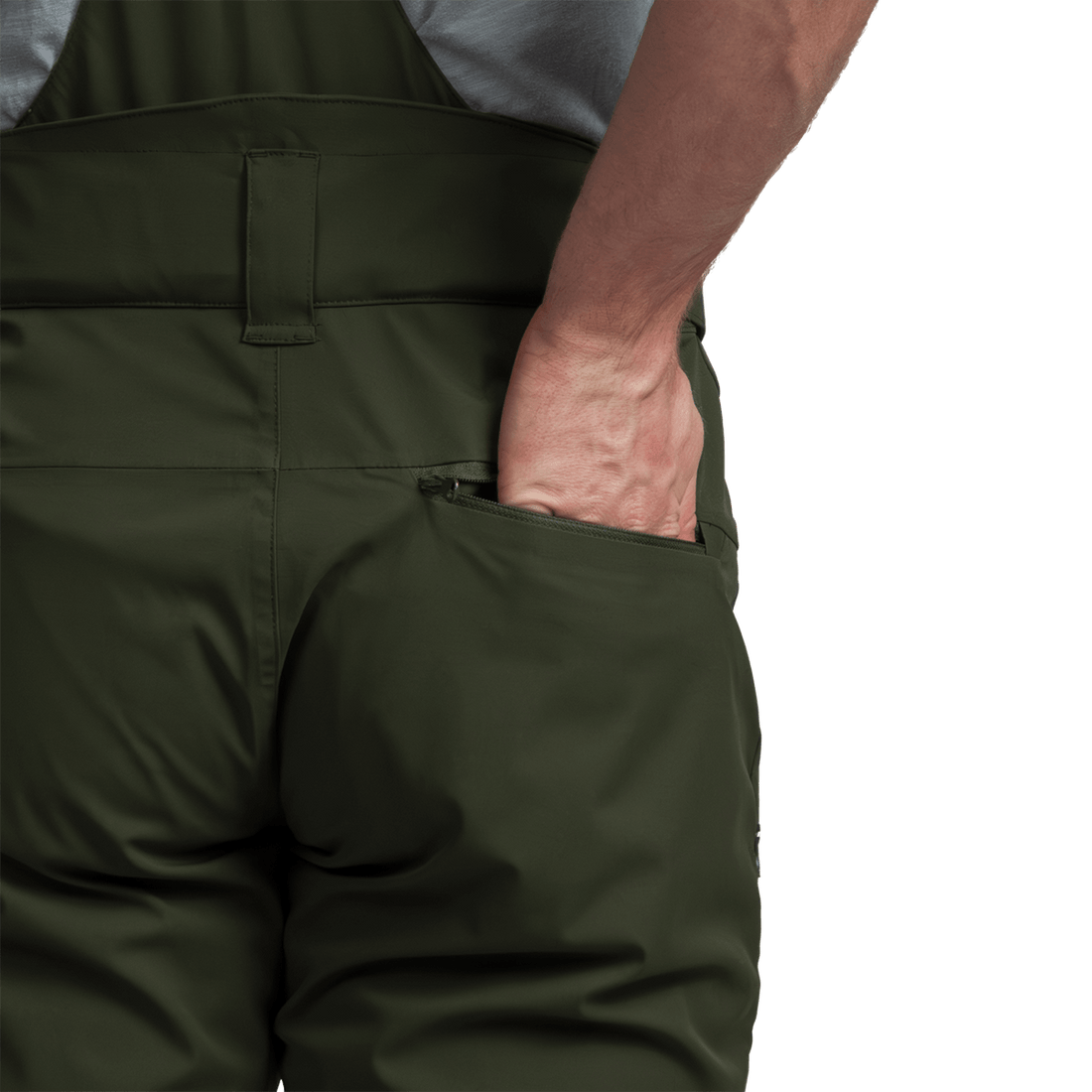 NO-5008SNW men's ski pants with braces ISHAAN