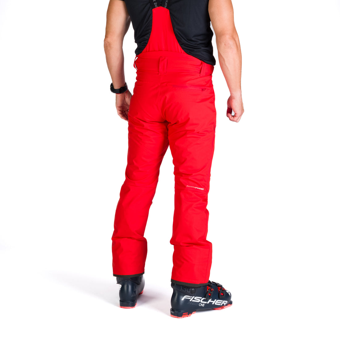 NO-5008SNW men's ski pants with braces ISHAAN