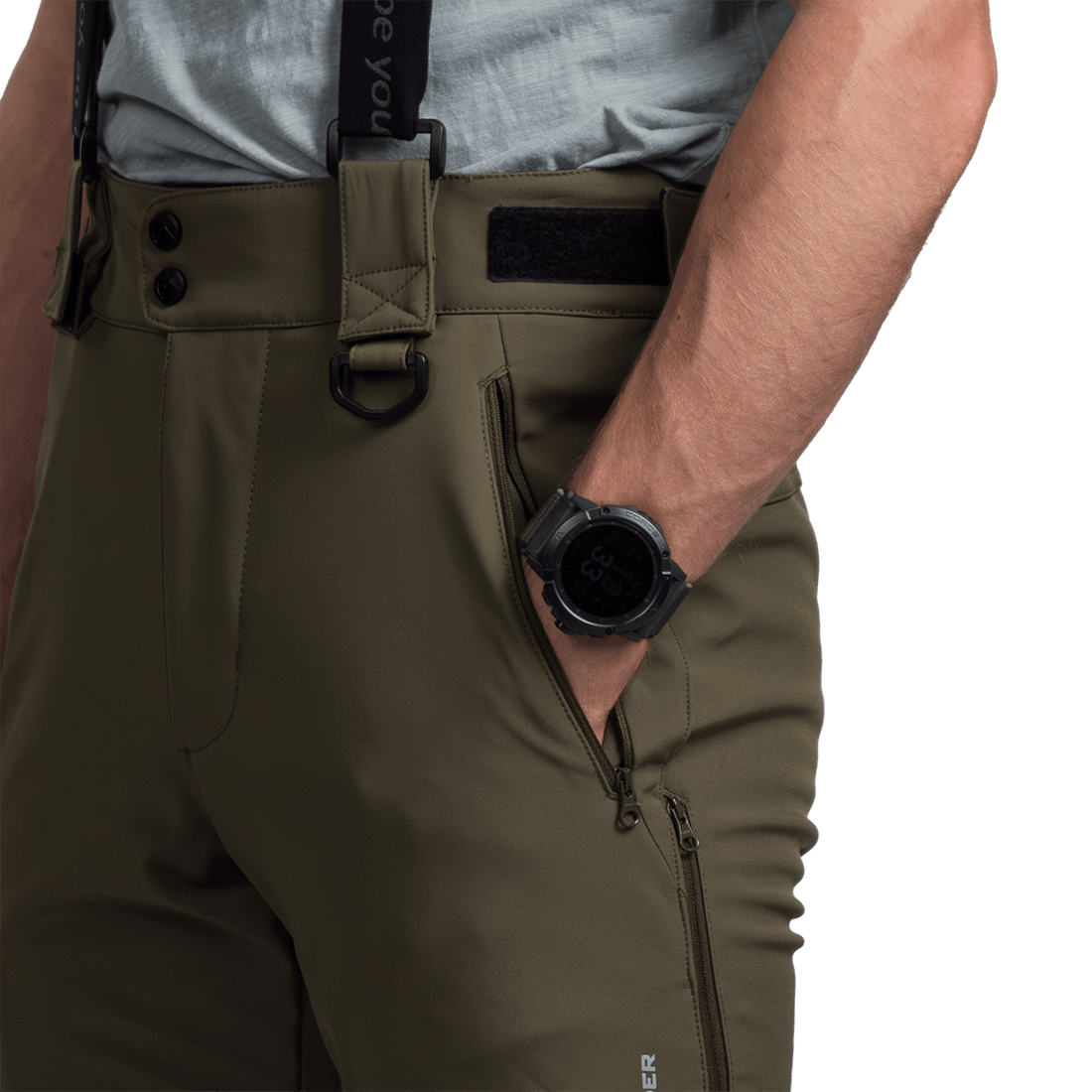NO-5009SNW men's ski-softshell pants for winter ISHAAN