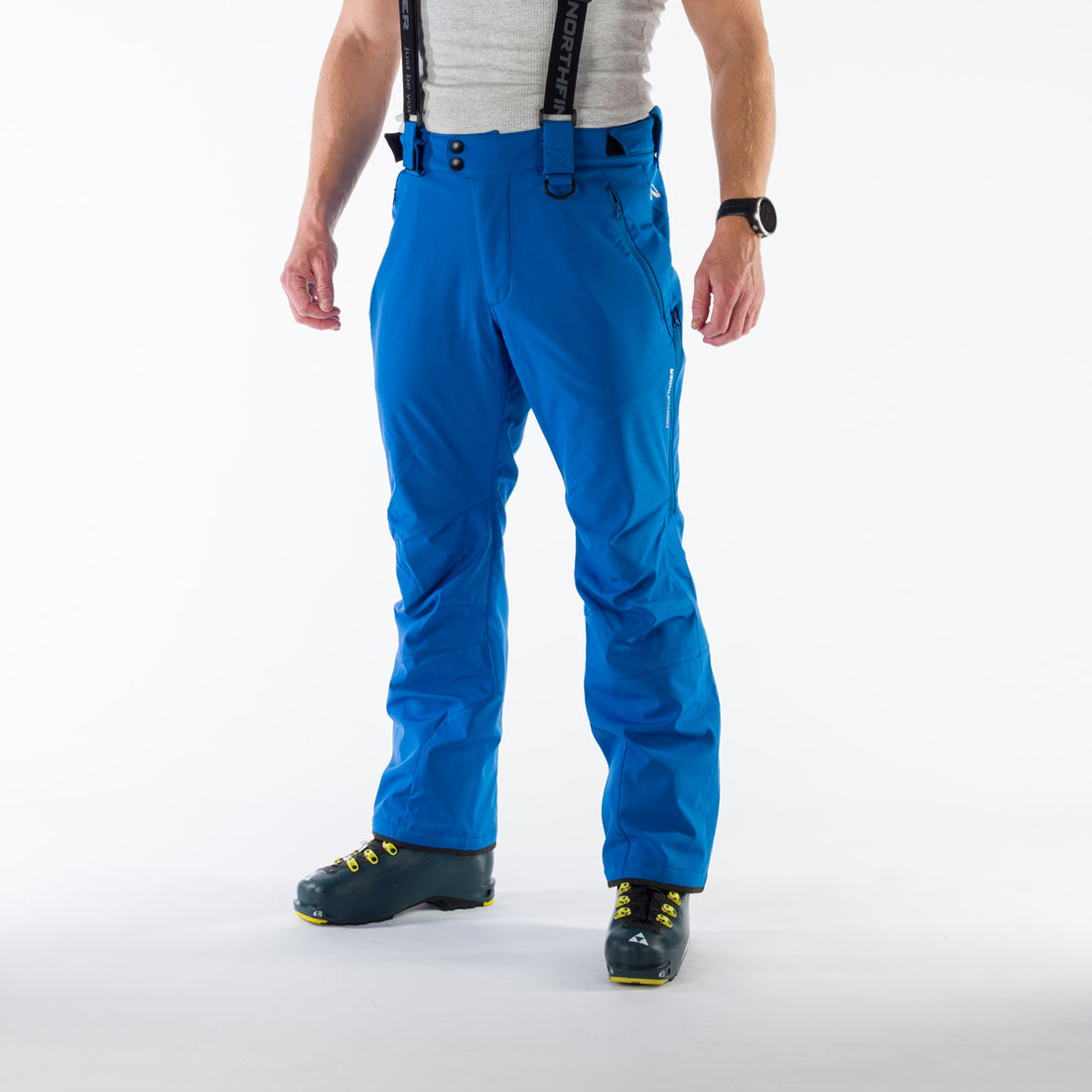 NO-5010SNW men's ski-softshell pants with braces LOXLEY