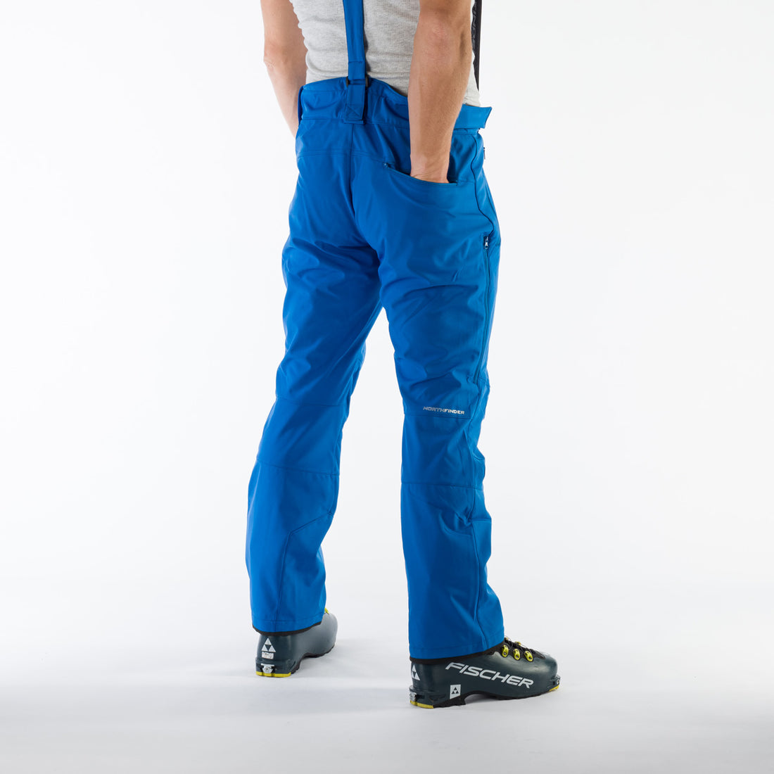 NO-5010SNW men's ski-softshell pants with braces LOXLEY