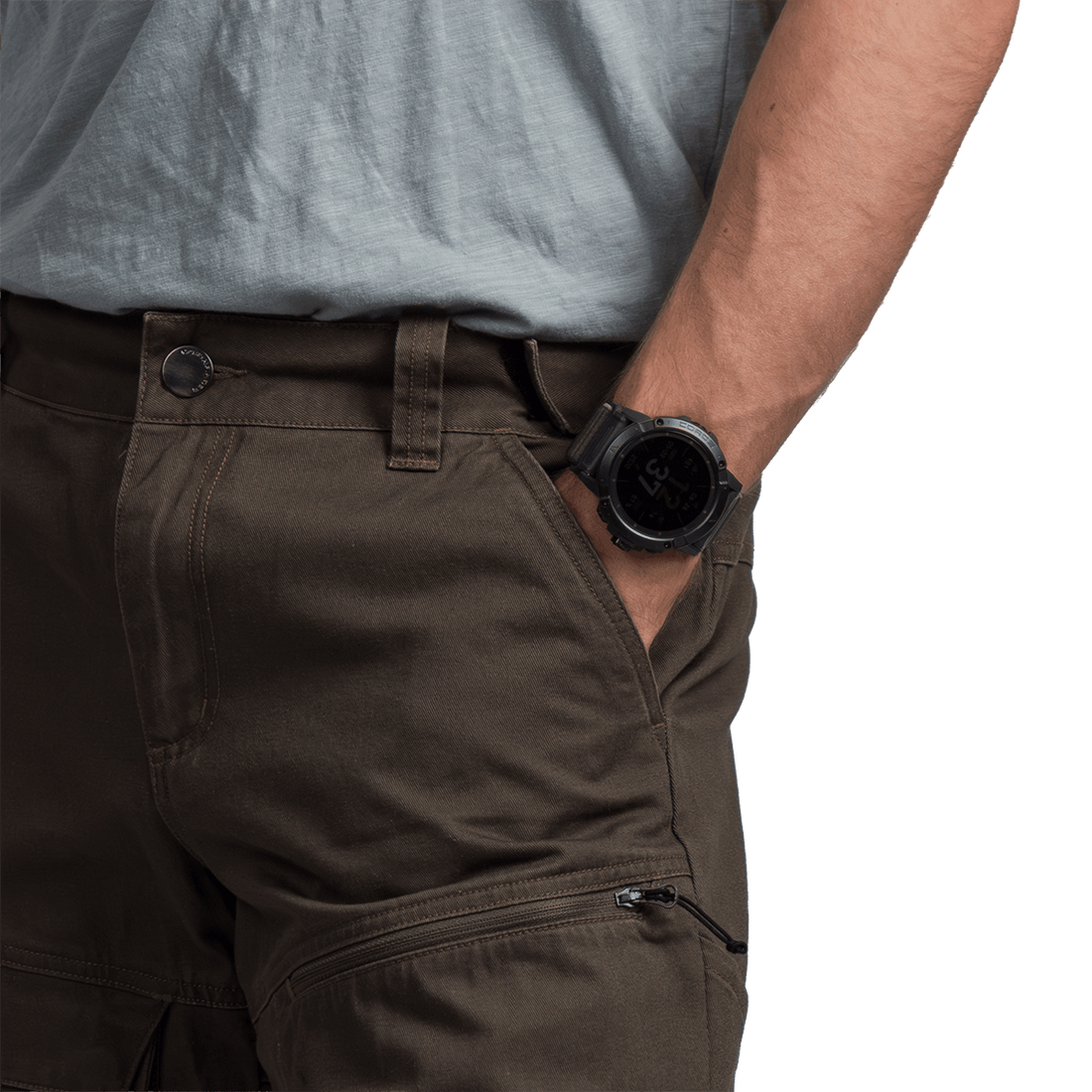 NO-5038OR men's travel cotton cargo pants  LUCJAN