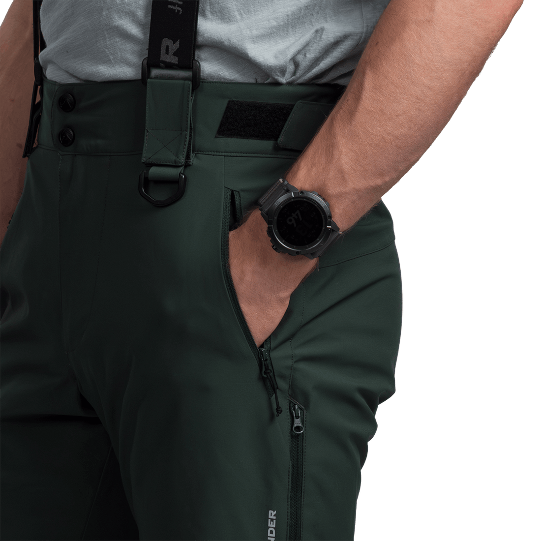 NO-5049SNW men's ski comfort trousers with braces BARTA