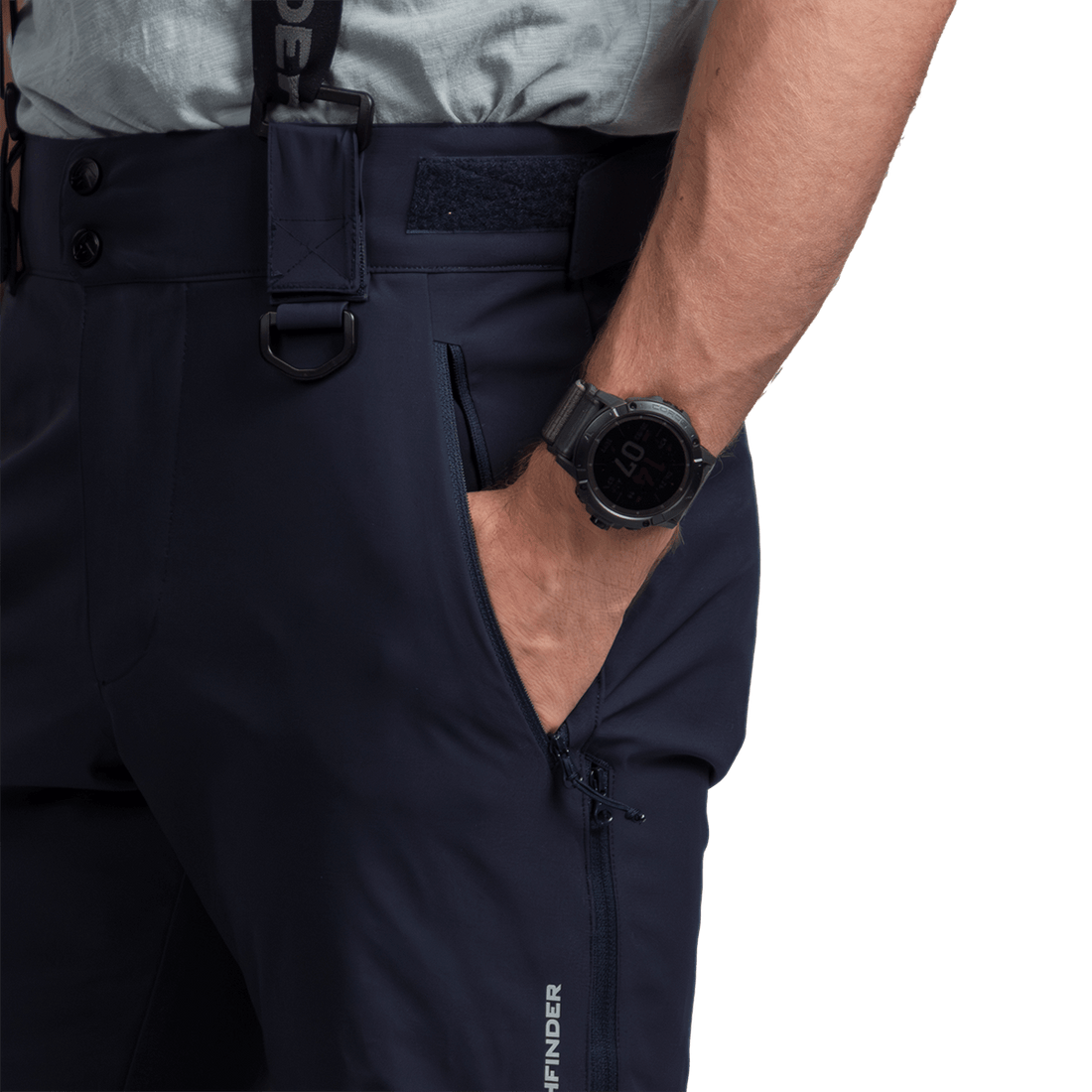 NO-5049SNW men's ski comfort trousers with braces BARTA