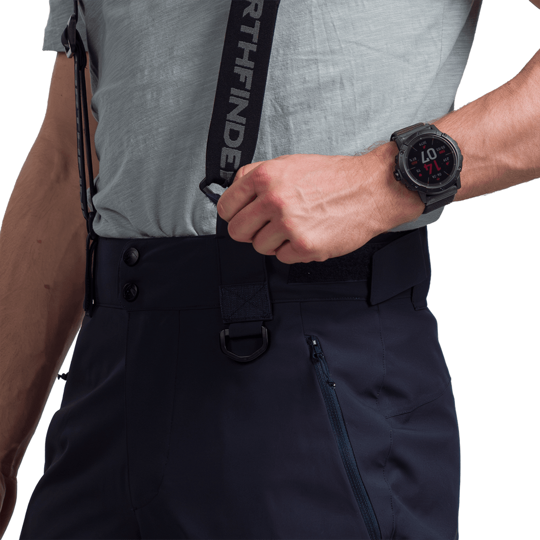 NO-5049SNW men's ski comfort trousers with braces BARTA