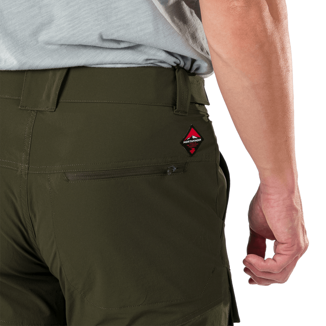 NO-5070OR men's trekking cargo 2 in 1 zip off stretch pants SOCRATES