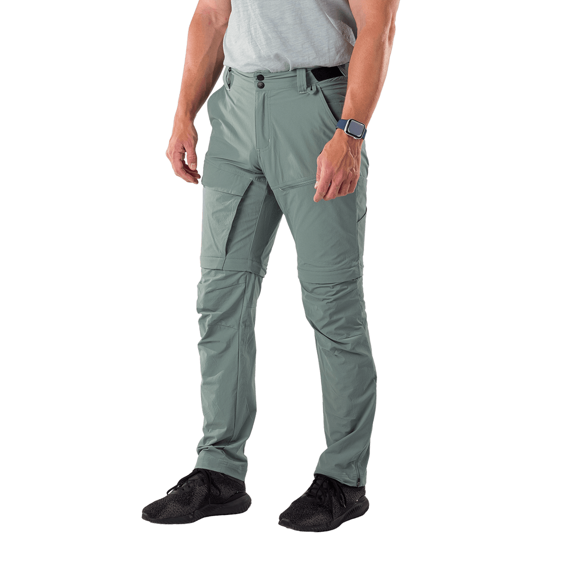 NO-5070OR men's trekking cargo 2 in 1 zip off stretch pants SOCRATES
