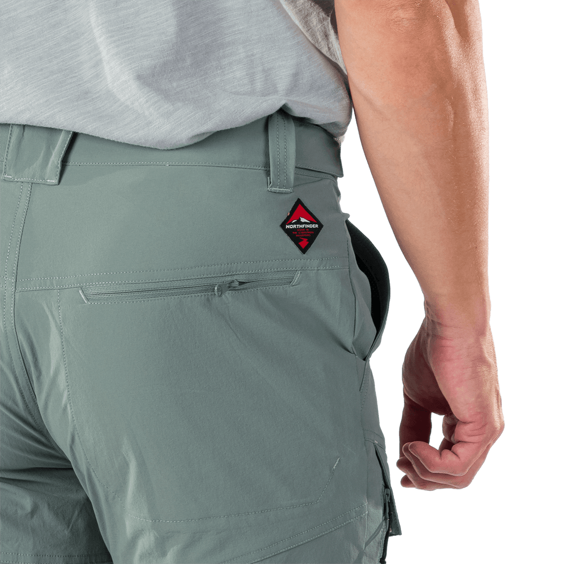 NO-5070OR men's trekking cargo 2 in 1 zip off stretch pants SOCRATES