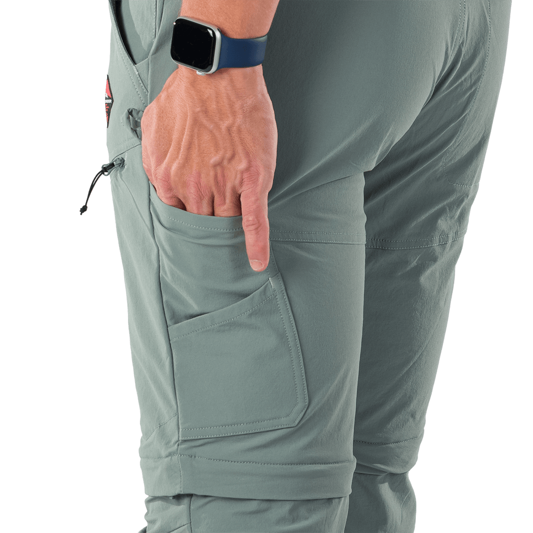 NO-5070OR men's trekking cargo 2 in 1 zip off stretch pants SOCRATES