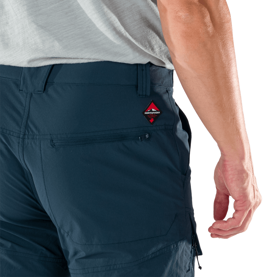 NO-5070OR men's trekking cargo 2 in 1 zip off stretch pants SOCRATES
