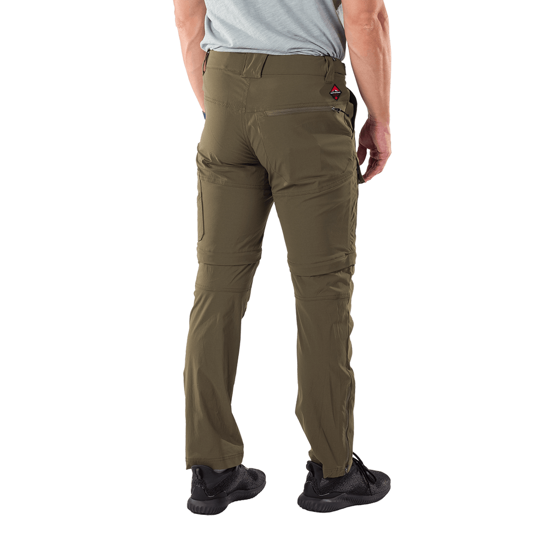 NO-5075OR men's lightweight cargo 2 in 1 zip off stretch pants BARTOL