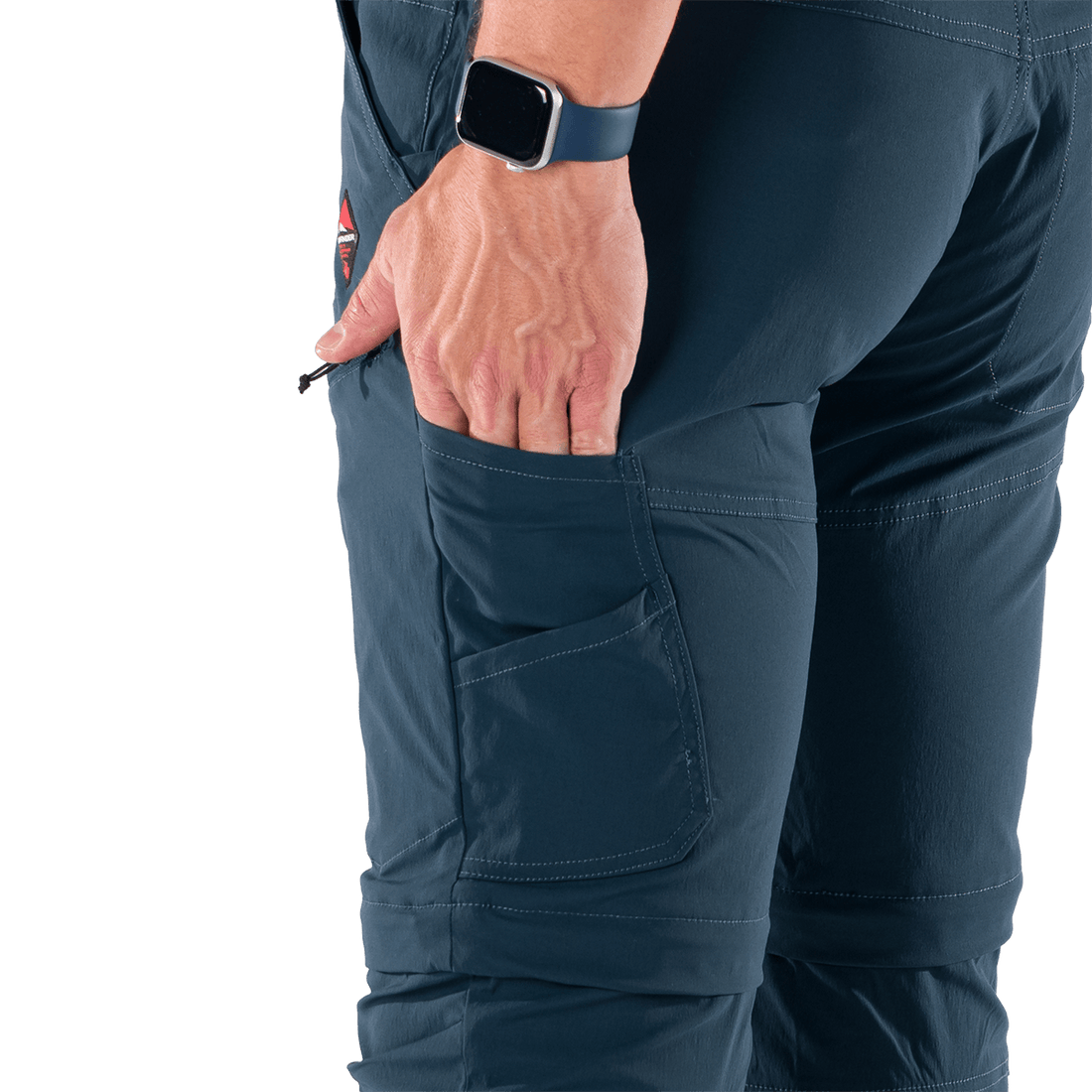 NO-5075OR men's lightweight cargo 2 in 1 zip off stretch pants BARTOL