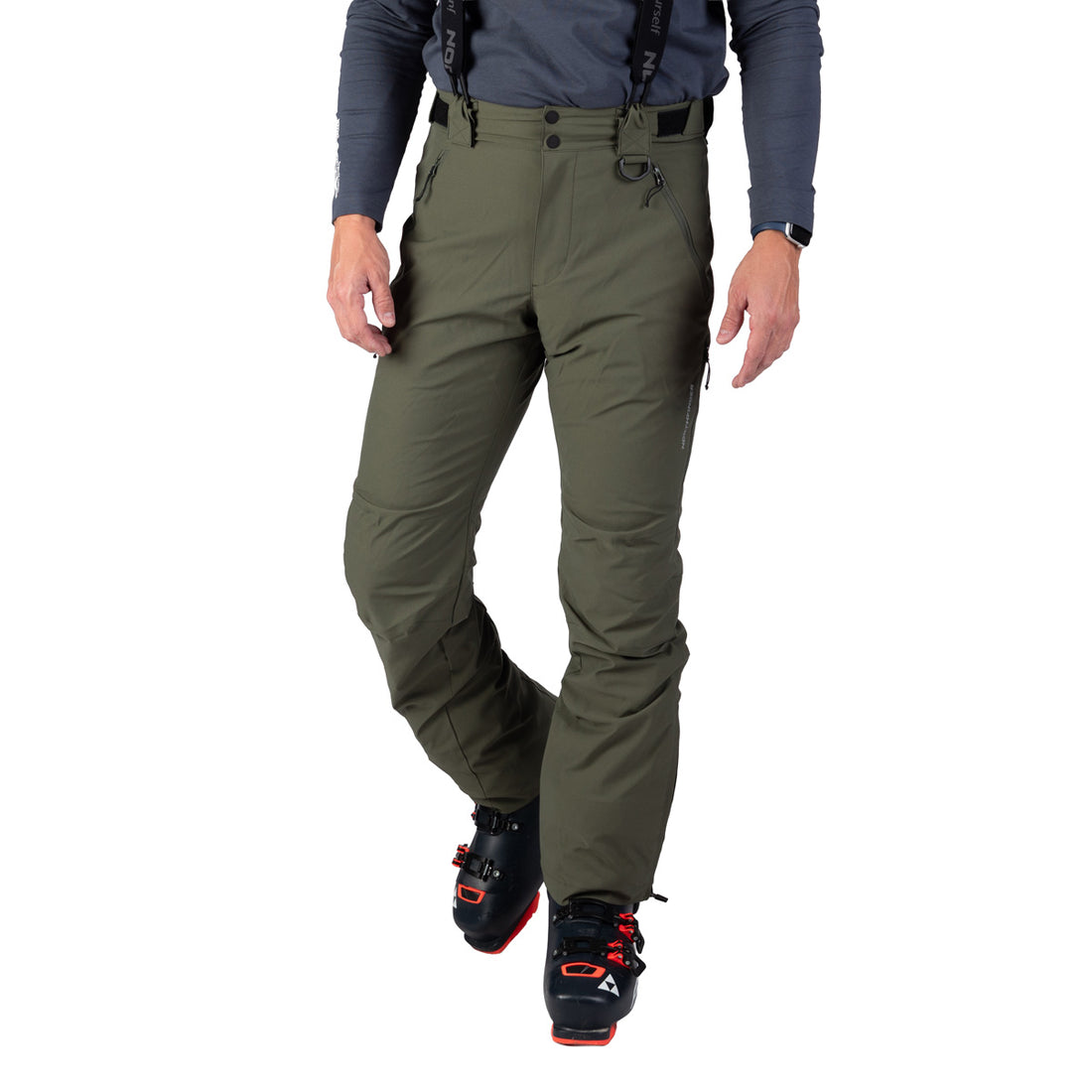 NO-5087SNW men's ski comfort trousers with braces SHEPARD