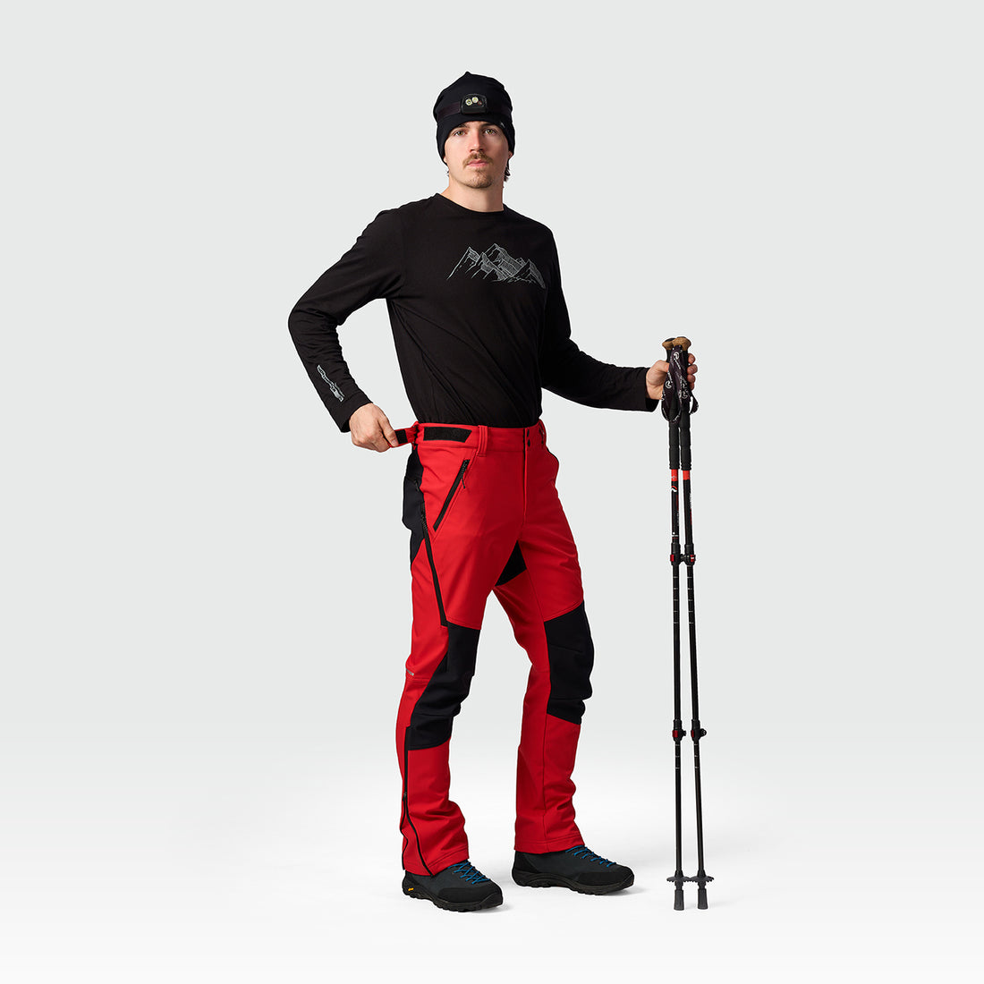 NO-5110OR men's outdoor winter softshell pants 3L PIERCE