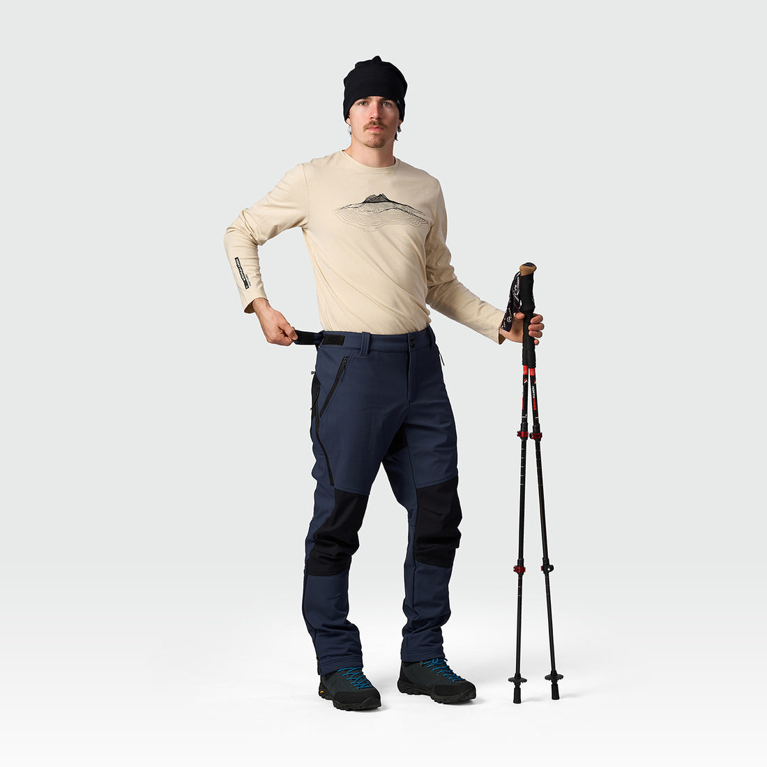 NO-5110OR men's outdoor winter softshell pants 3L PIERCE
