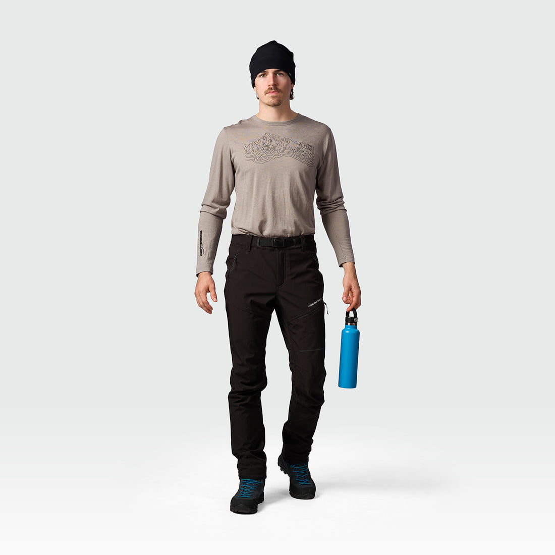 NO-5111OR men's trekking softshell pants outdoor 3L GOBERTO