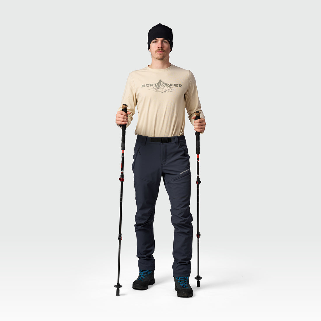NO-5111OR men's trekking softshell pants outdoor 3L GOBERTO