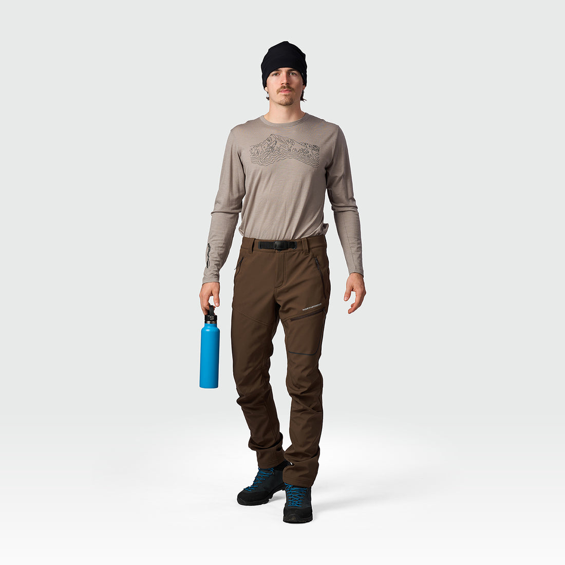 NO-5111OR men's trekking softshell pants outdoor 3L GOBERTO