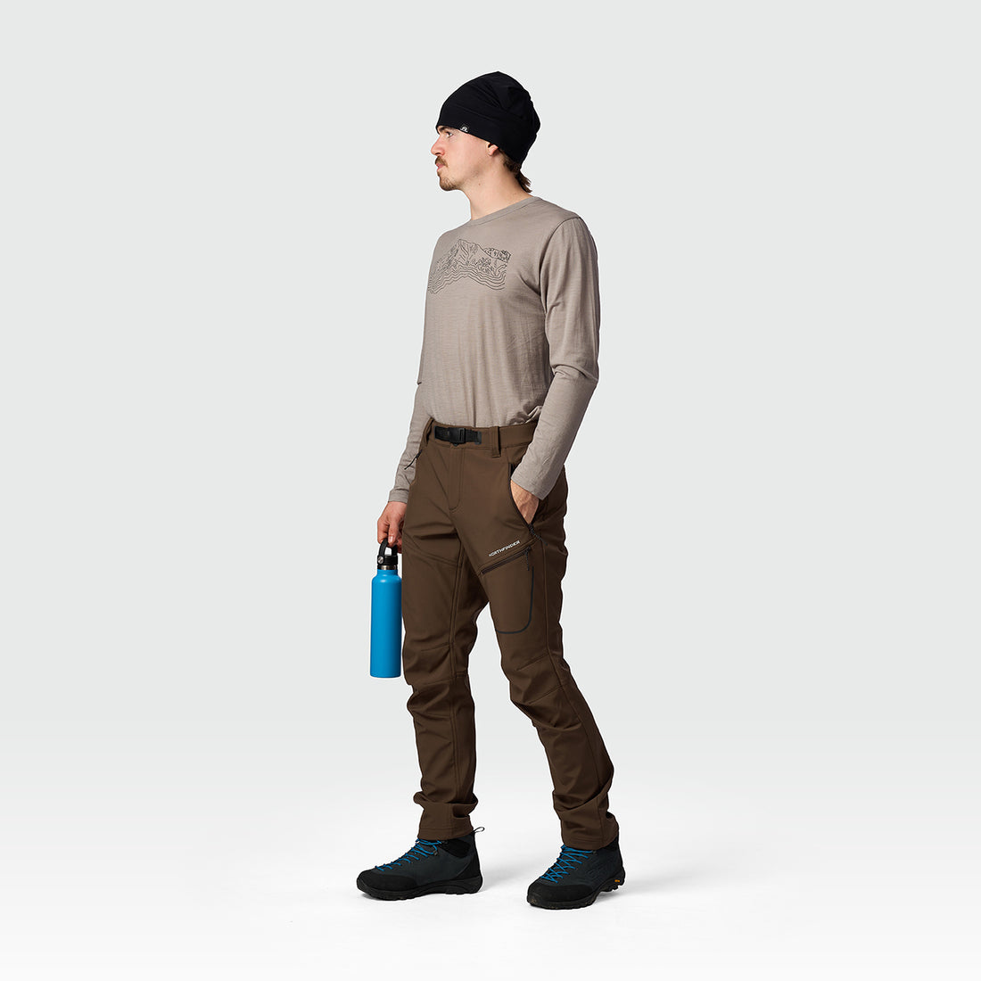NO-5111OR men's trekking softshell pants outdoor 3L GOBERTO