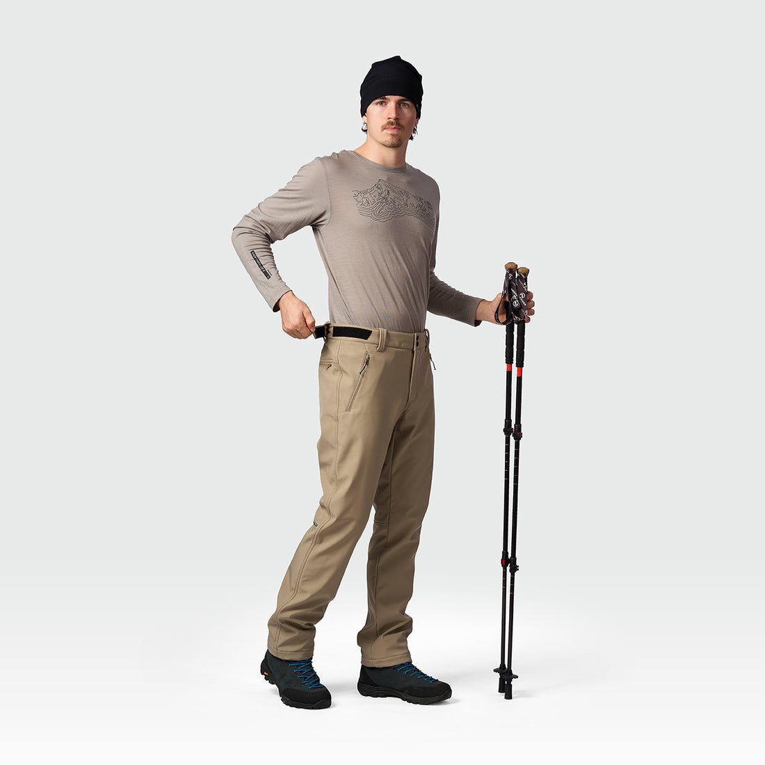 NO-5112OR men's softshell travel pants 3L SEBAST