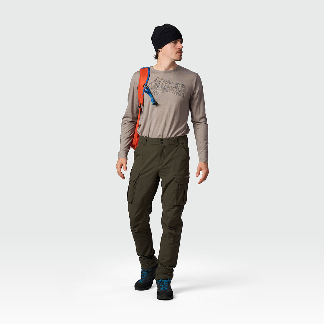 NO-5116OR men's trekking cargo pants TOINI
