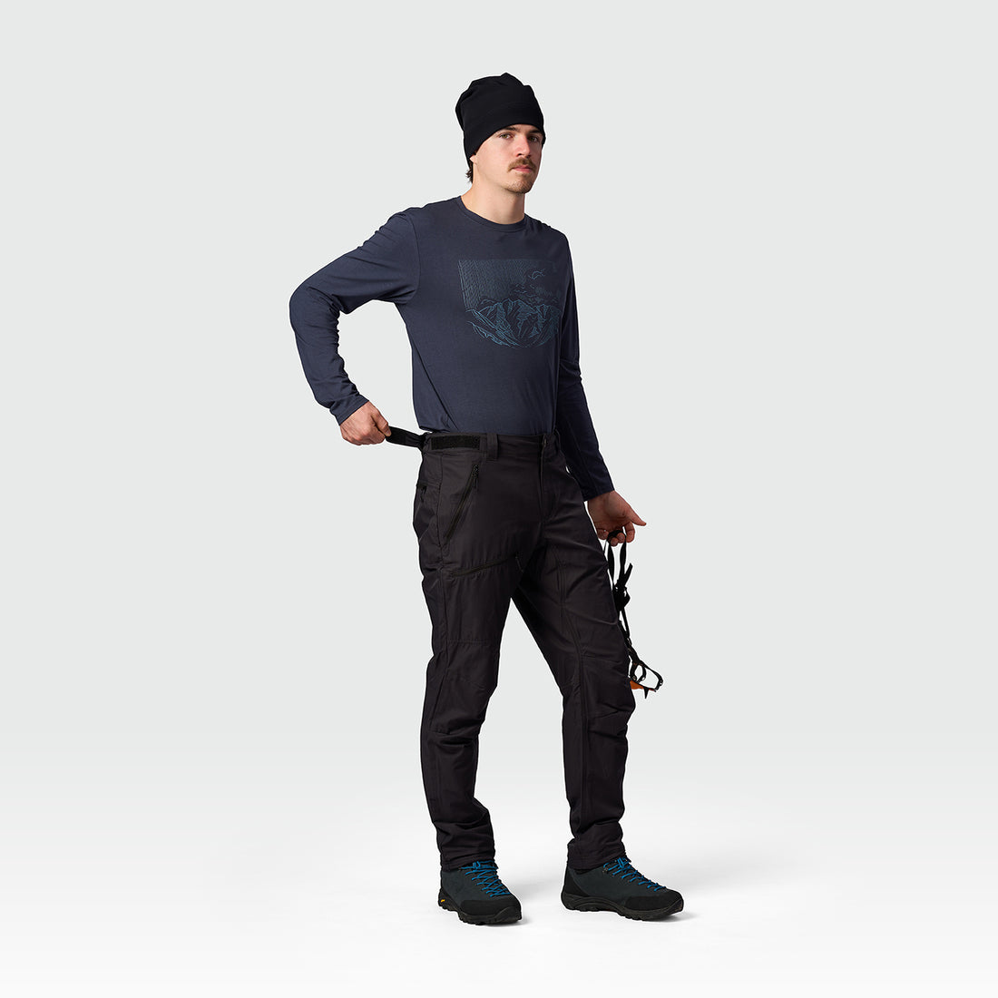 NO-5117OR men's travel cotton blend pants SAKU