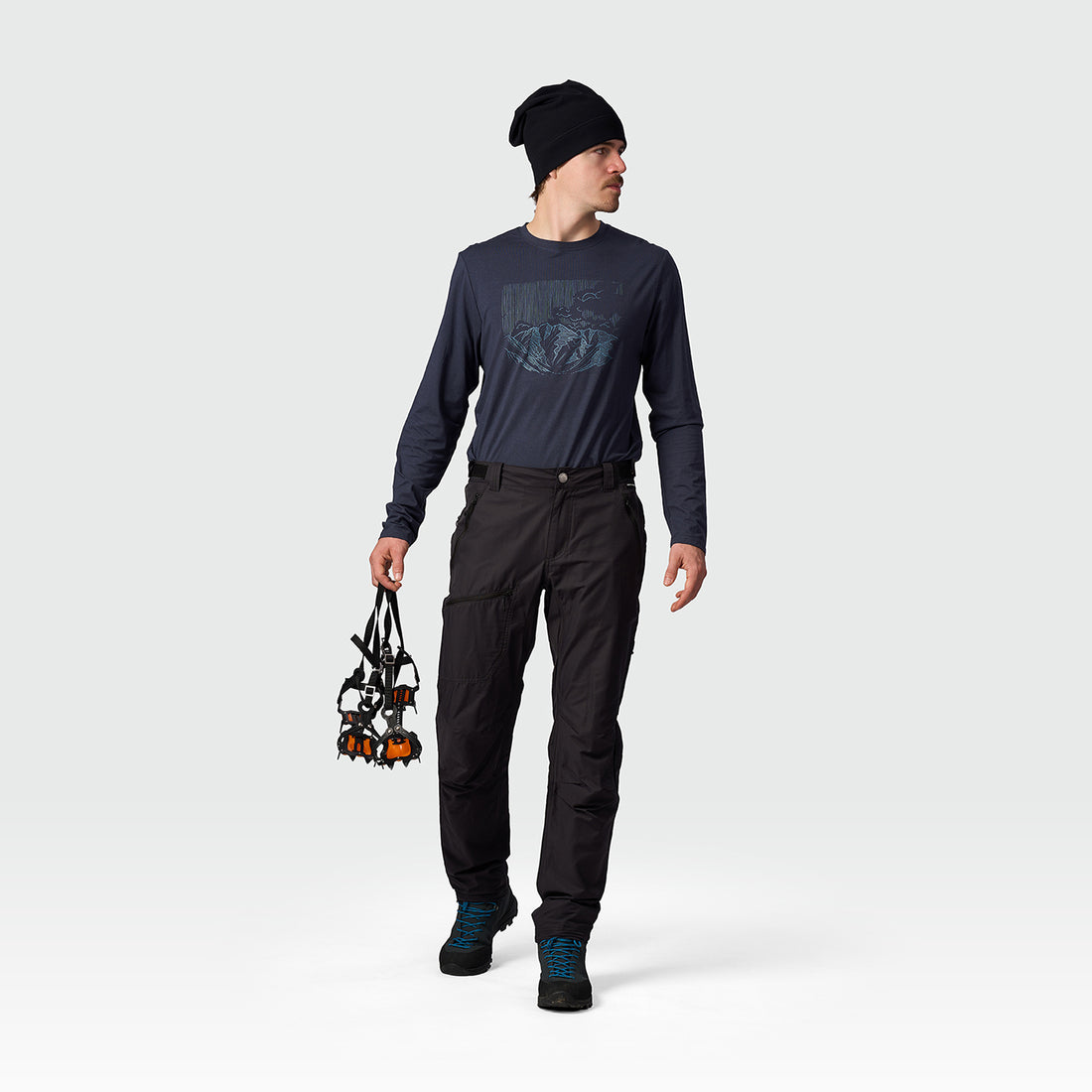 NO-5117OR men's travel cotton blend pants SAKU