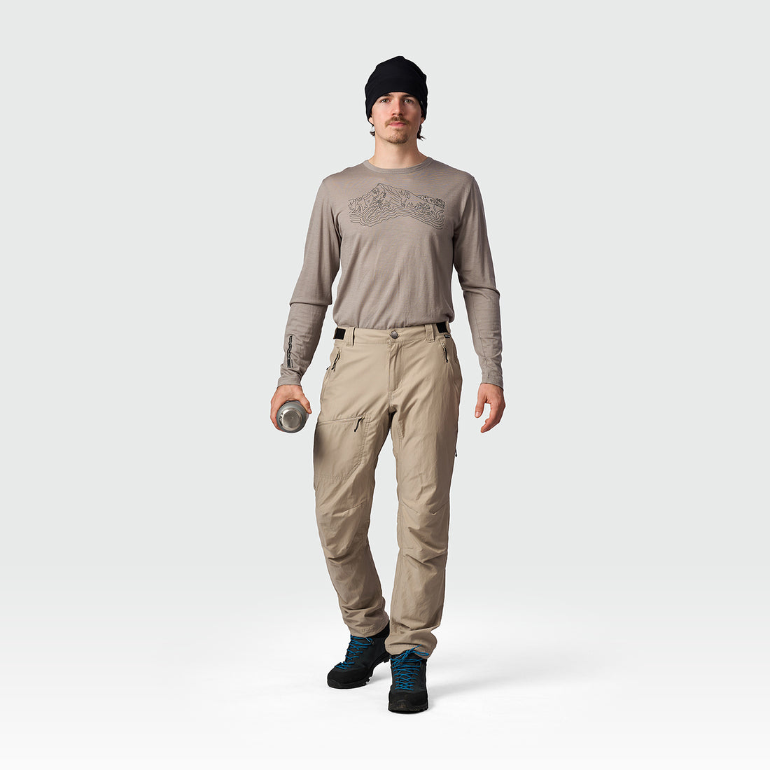NO-5117OR men's travel cotton blend pants SAKU