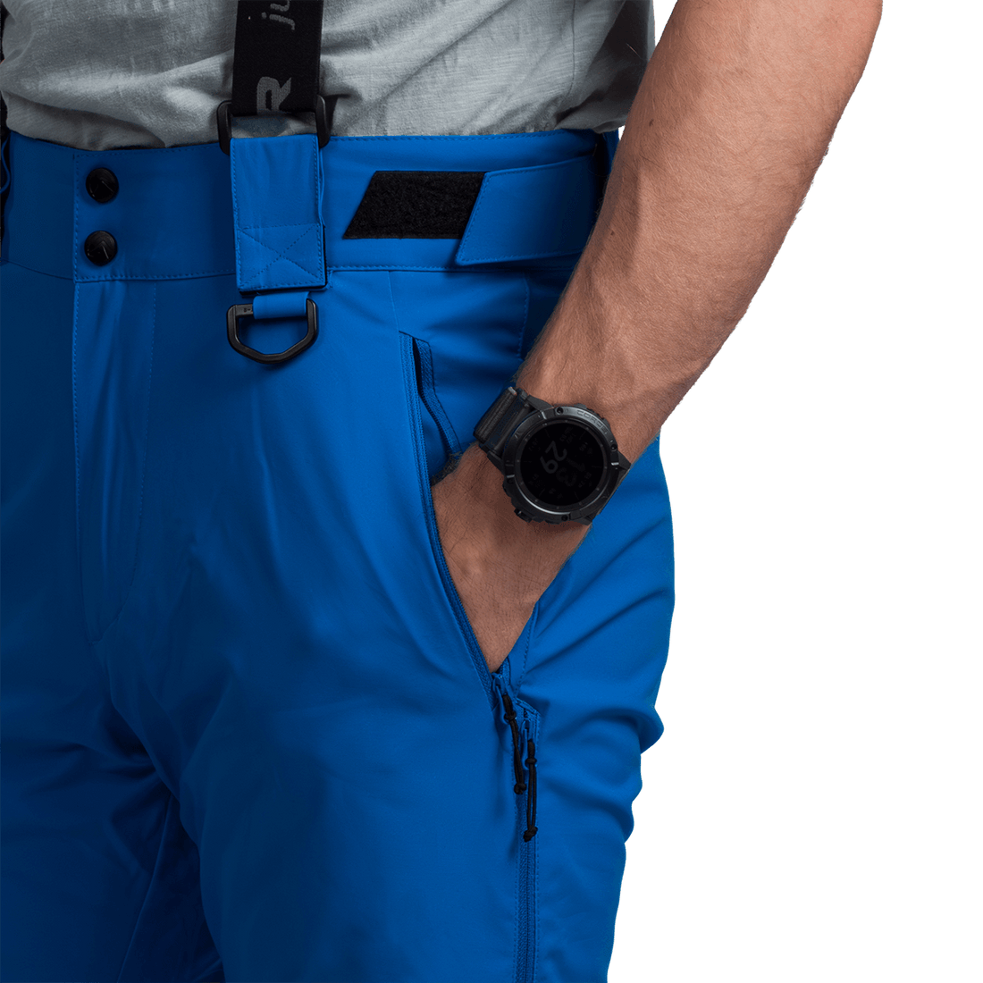 NO-5138SNW men's ski comfort trousers with braces JACOBO
