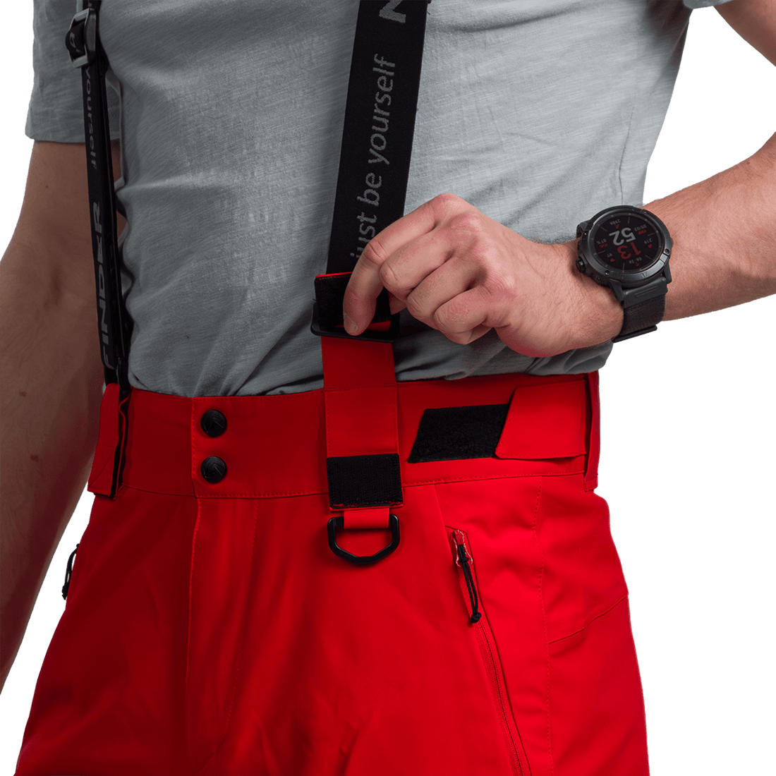 NO-5138SNW men's ski comfort trousers with braces JACOBO