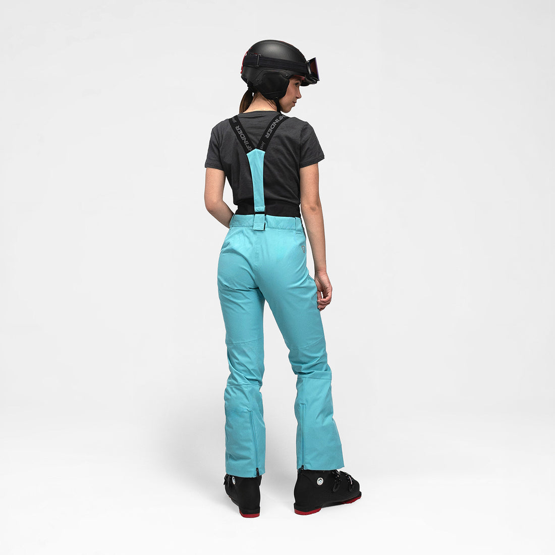 NO-6046SNW women's ski comfortable trousers with braces MYLEE